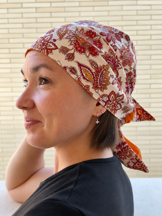 Foulard de tête triangulaire, réversible - Adulte
