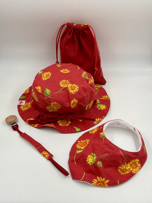 Kit du/de la petit(e) baroudeur(se) - Bob réversible ficelles - Nourrisson/Enfant