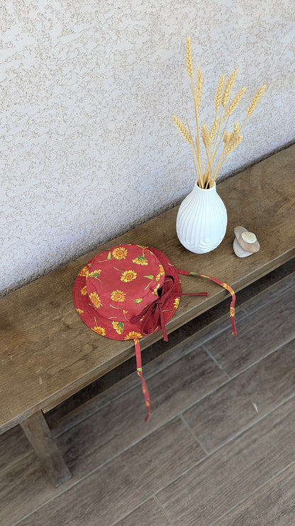 Bob réversible ficelles « Motifs » + Pochon assorti - Nourrisson/Enfant