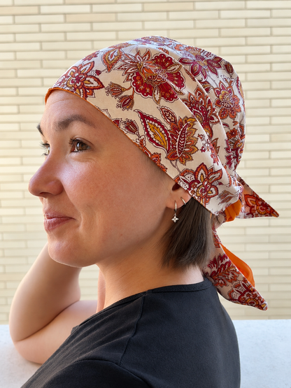 Foulard de tête triangulaire, réversible - Adulte