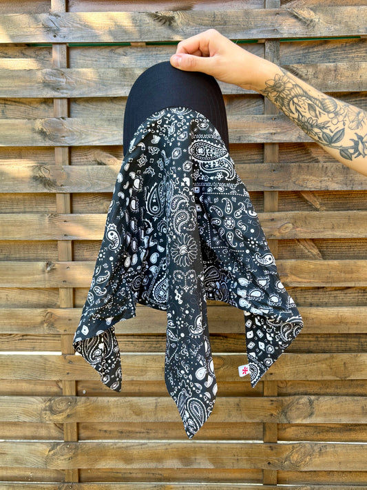 Casquette foulard - Paisley noir