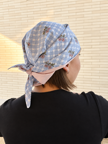 Foulard de tête triangulaire, réversible - Adulte