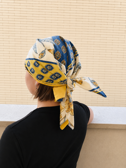 Foulard de tête triangulaire, réversible - Adulte