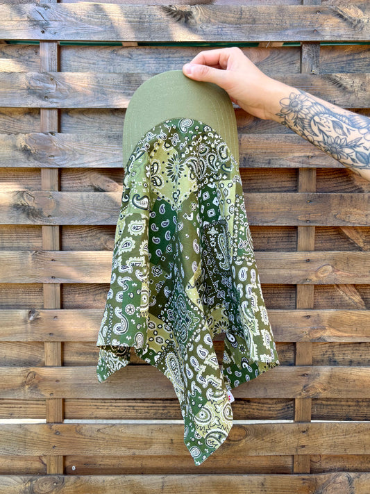 Casquette foulard - Paisley kaki