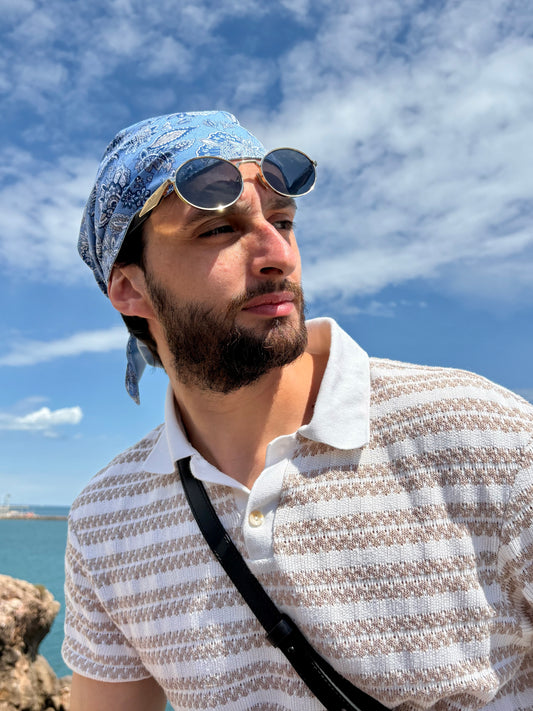 Foulard de tête triangulaire, réversible - Adulte