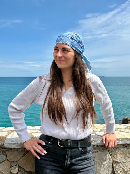 Foulard de tête triangulaire, réversible - Adulte