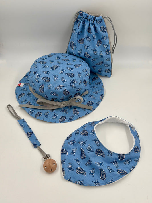 Kit du/de la petit(e) baroudeur(se) - Bob réversible ficelles - Nourrisson/Enfant