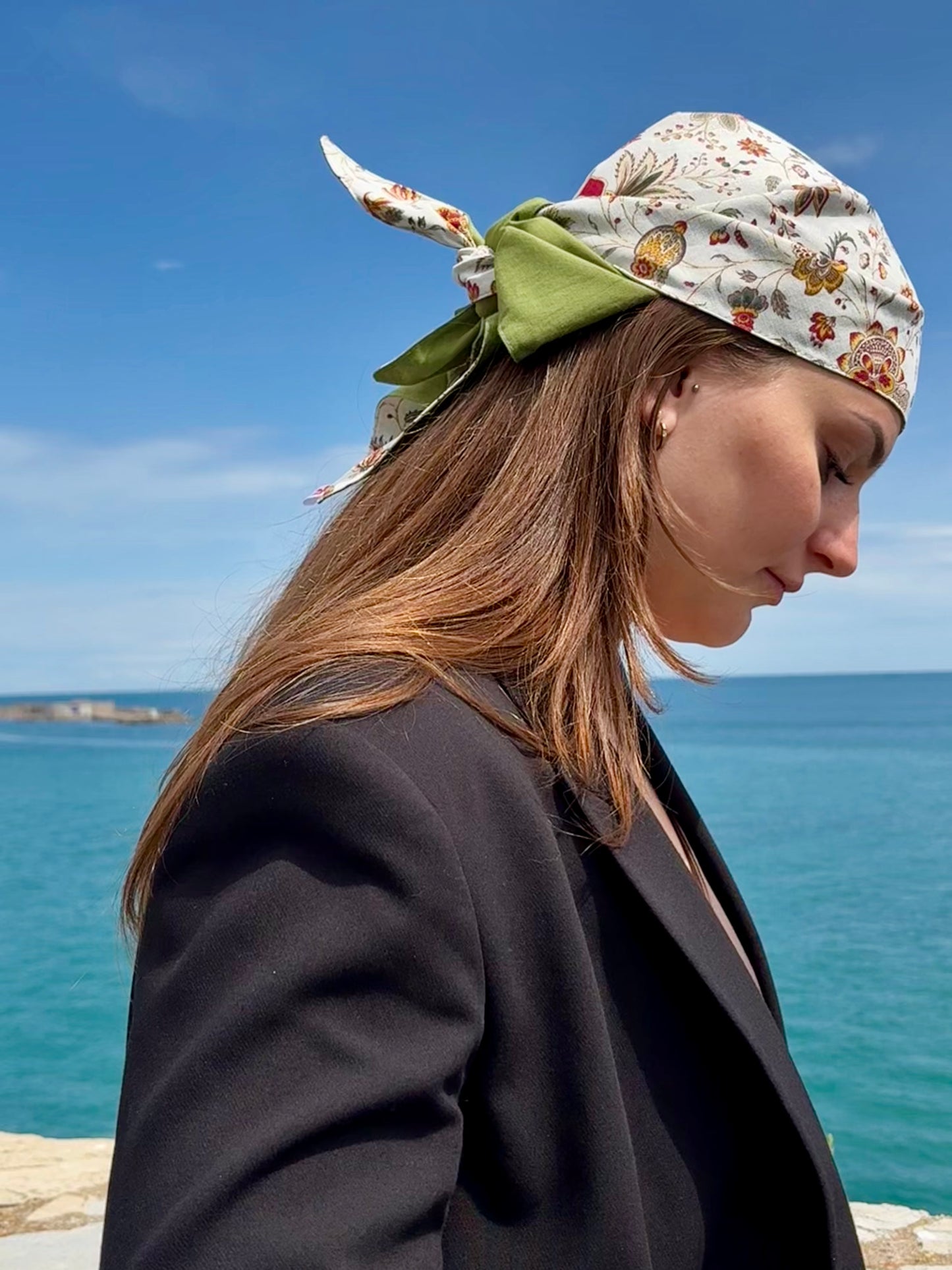 Foulard de tête triangulaire, réversible - Adulte